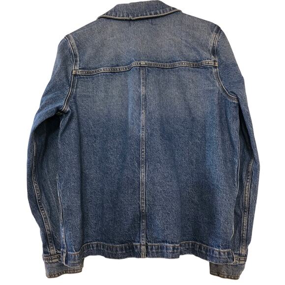 Madewell Denim Ashwood Chore Coat Jacket Freemont Wash M Stretch Cotton - Picture 7 of 8